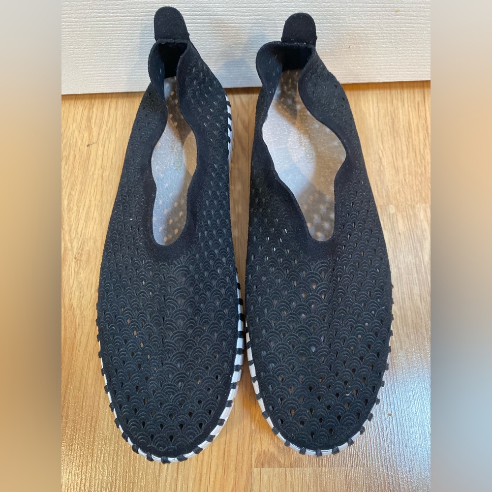 Ilse Jacobson Black with White Platform Tulip Slip-On Shoe Size 39 (9)